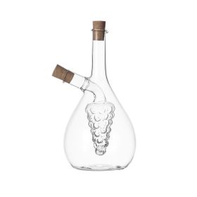 Shaped Glass Vinegar Pot With Cork Stopper