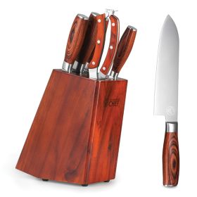 5PC KNIFE SET WITH BLOCK